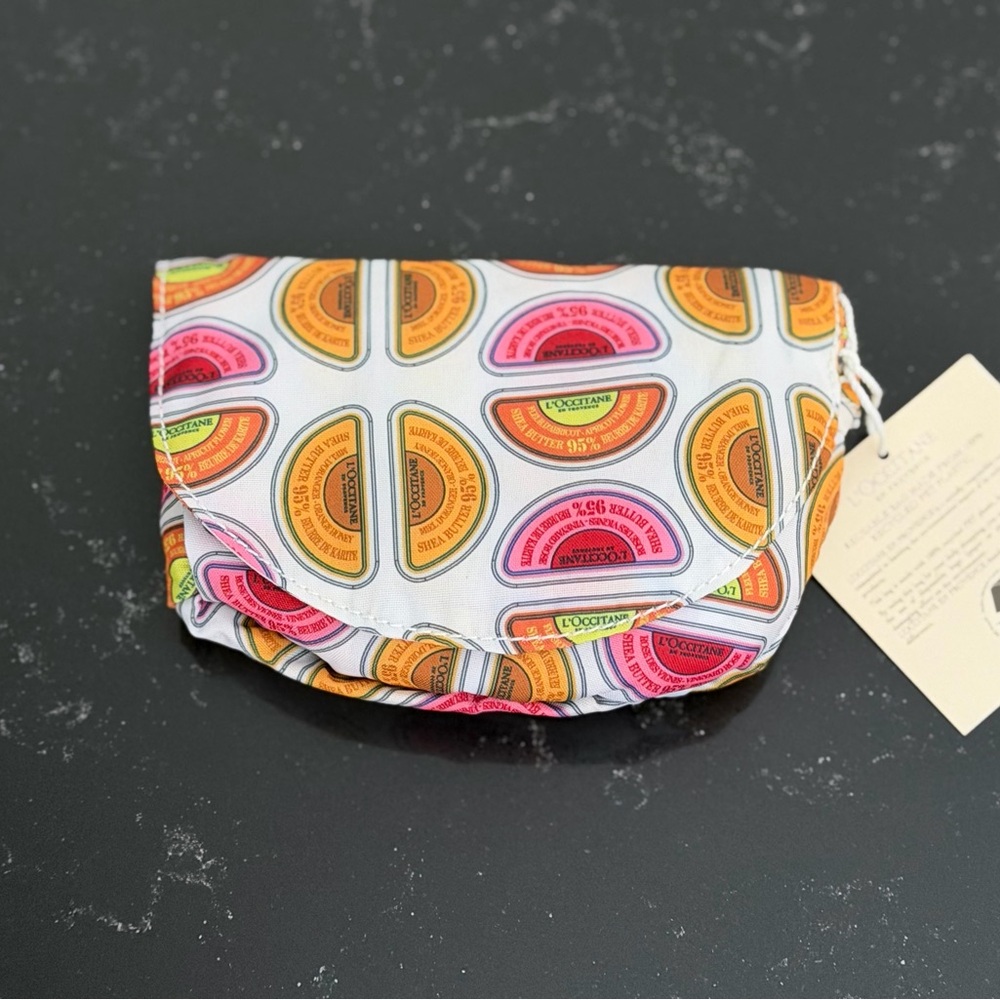 L’Occitane Foldable Reusable Shopping Tote Bag